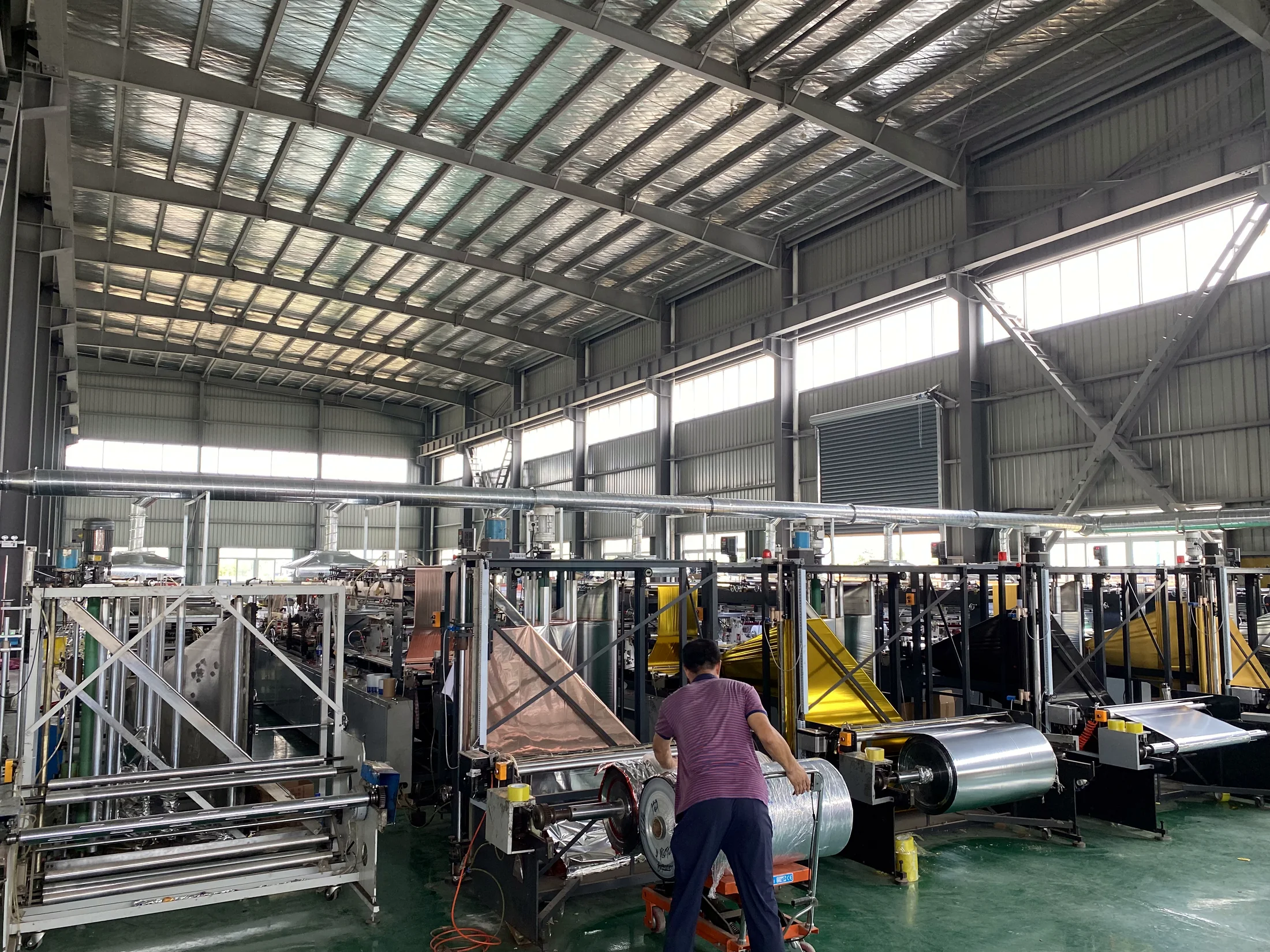 Work on the balloon production line